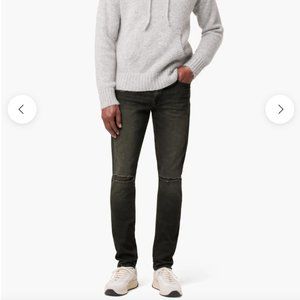 NWT Joe's Jeans Men's the Dean Slim Tapered High Rise Jeans, Lief Grey, Size 34